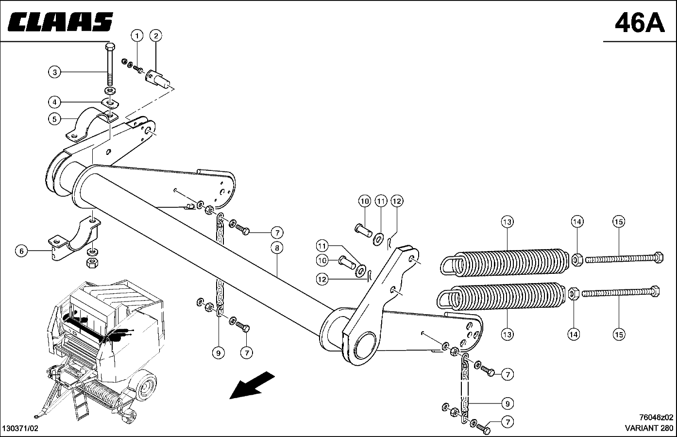 VARIANT - SPANNARM OBEN