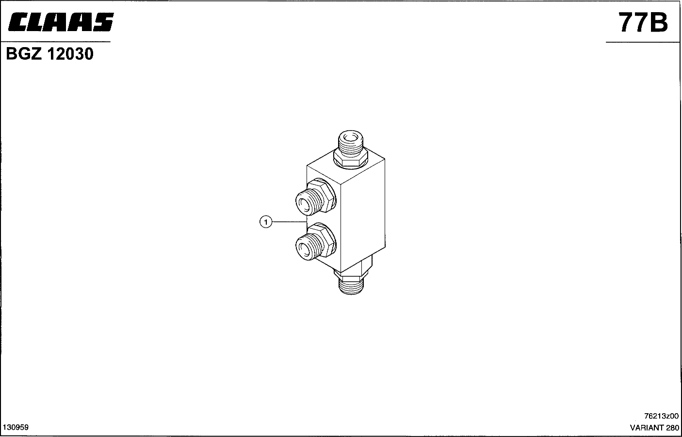 VARIANT - RUECKSCHLAGVENTIL