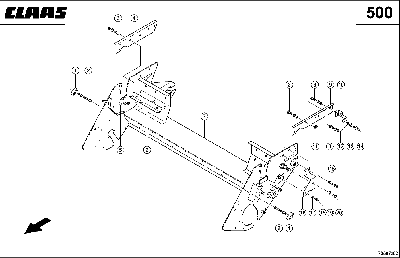 QUADRANT - PICKUP, RAHMEN