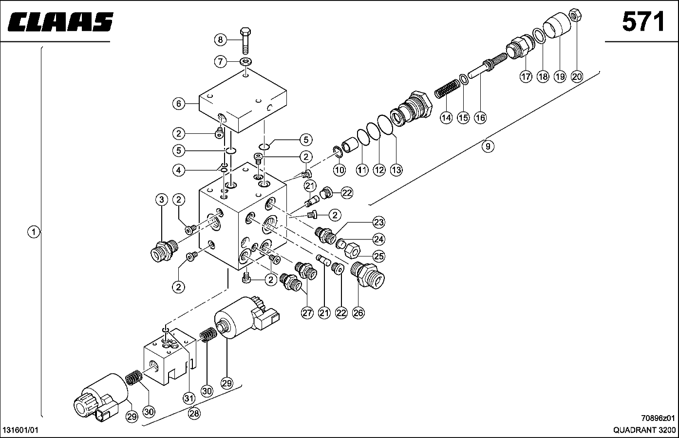 QUADRANT - VENTILBLOCK, ROTOR
