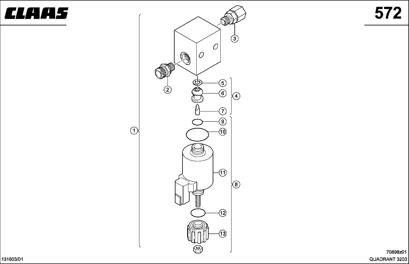 QUADRANT - DRUCKBEGRENZUNGSVENTIL, ROTOR (Y50)