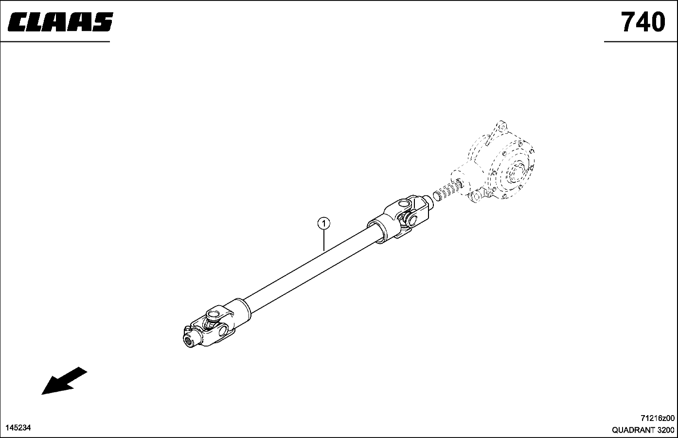 QUADRANT - KNOTER GELENKWELLE