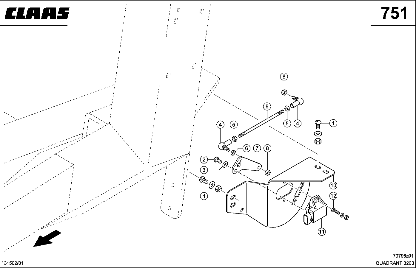 QUADRANT - SENSOR FUER BALLENRAMPE