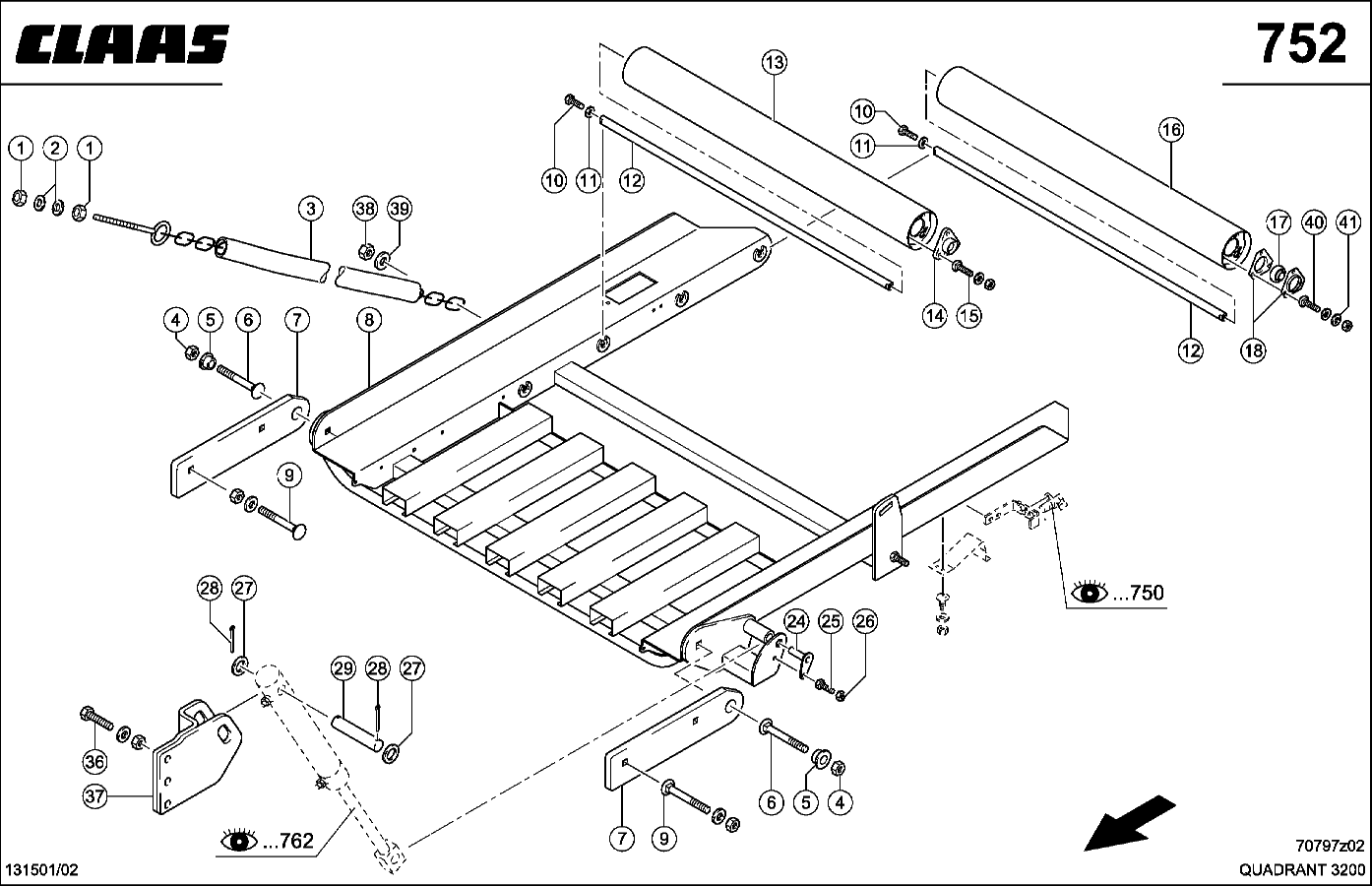 QUADRANT - ROLLENRUTSCHE, HYDRAULISCH