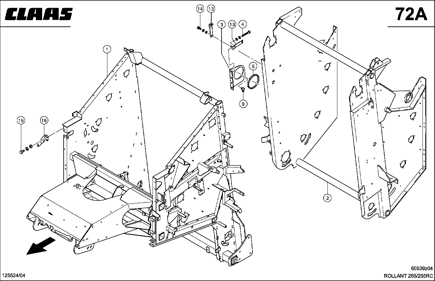 ROLLANT (255 RC; 255) - КОРПУС МАШИНЫ - Грандпостач