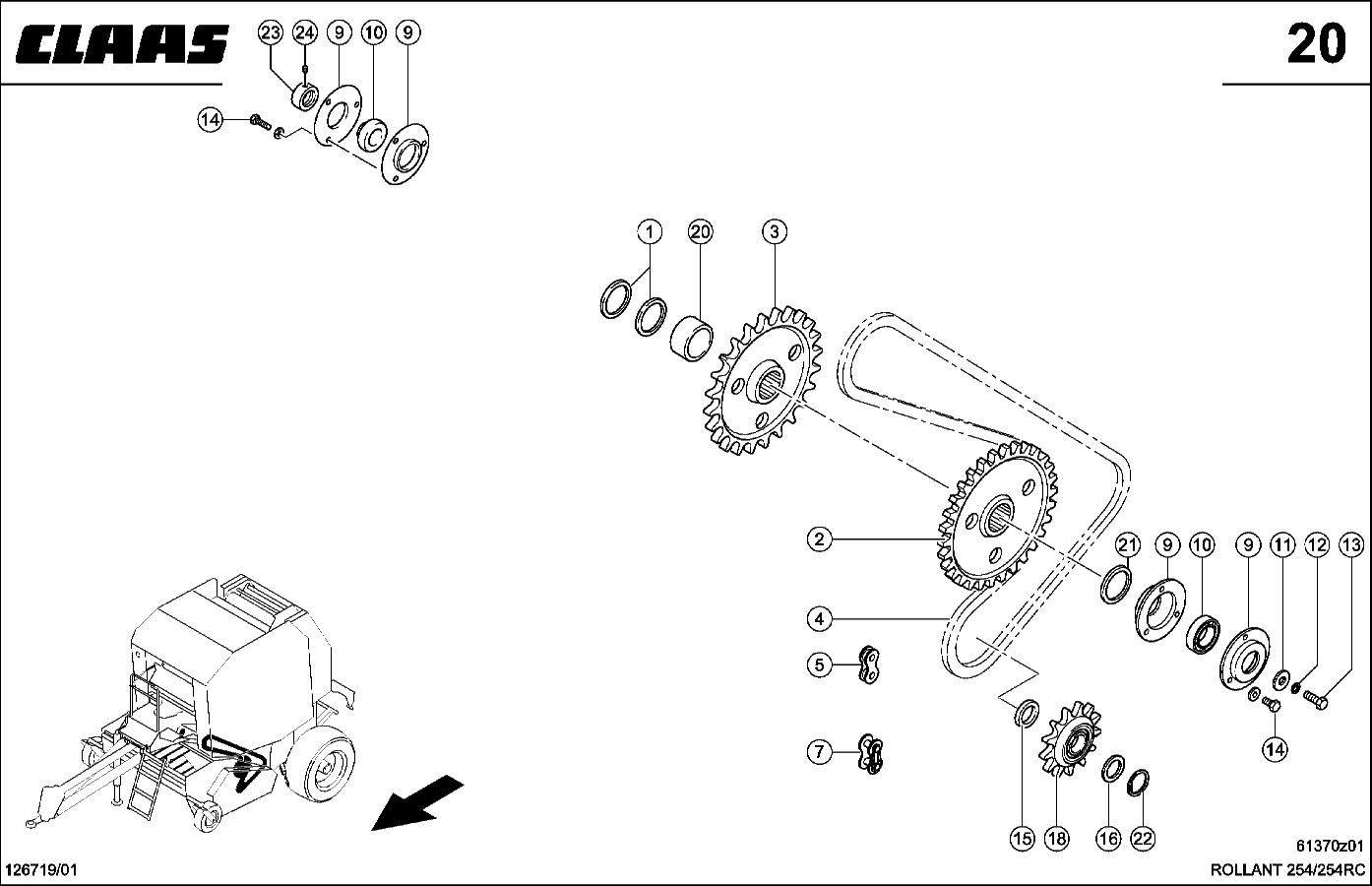 ROLLANT - ANTRIEB F. SCHNEID- UND FOERDERROTOR