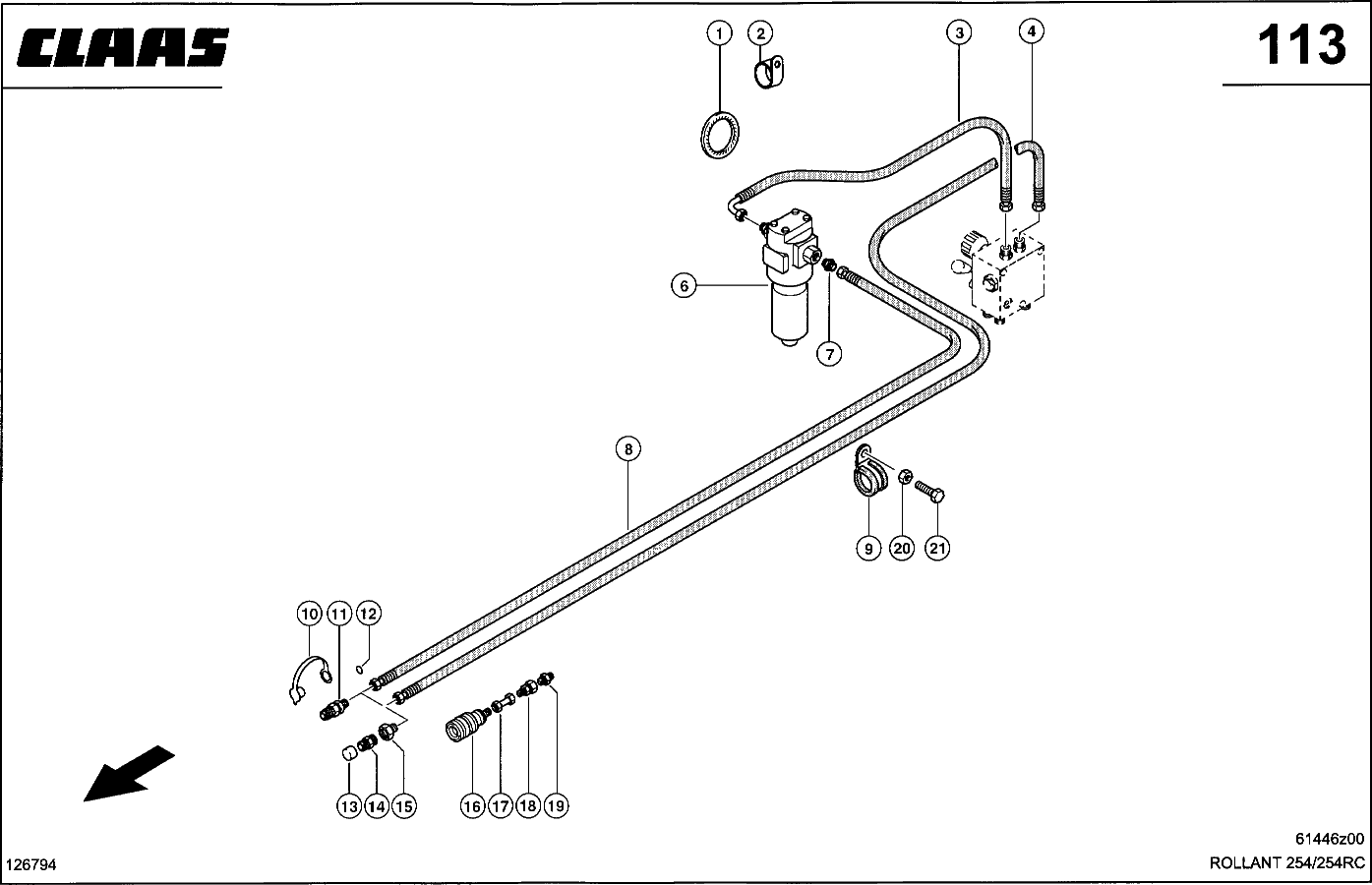 ROLLANT - HYDR.LTG, SCHLEPPERANSCHL., STANDARD