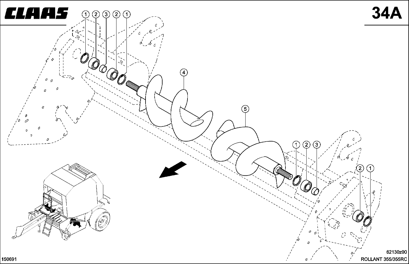 ROLLANT - SCHNECKEN FUER AUFSAMMLER, 2,10 M