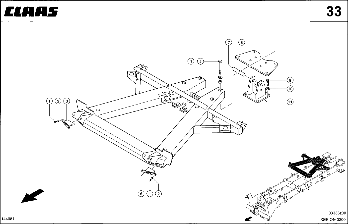XERION - VER- UND ENTRIEGELUNG DER KABINE / U 200