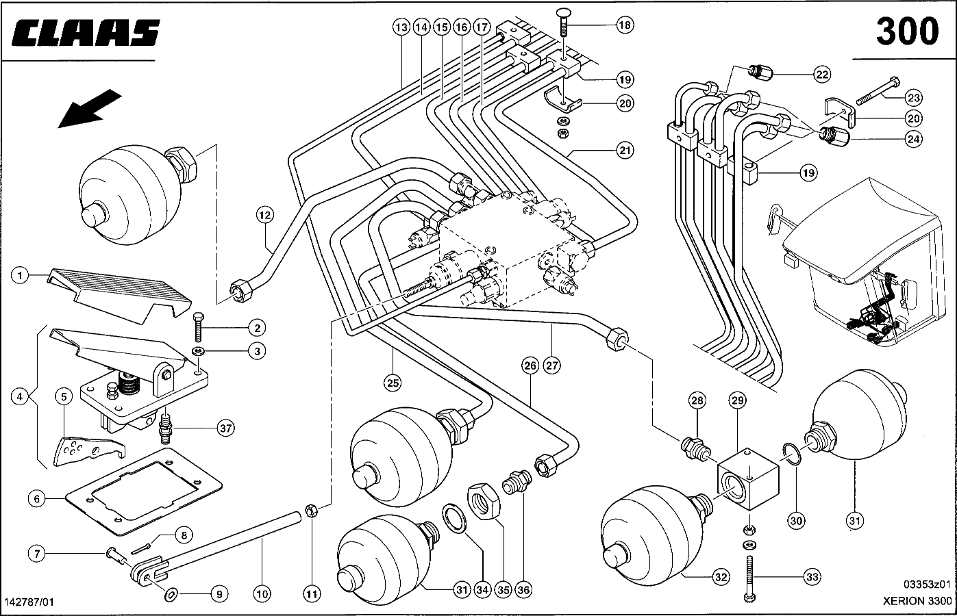 XERION - BETRIEBSBREMSE; HYDRAULIK