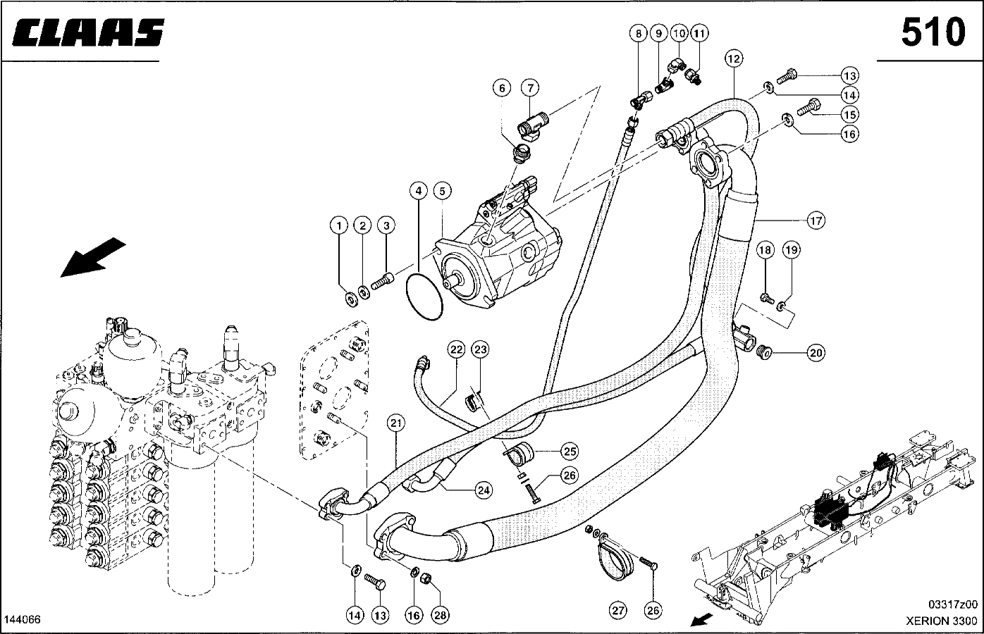 XERION - LENKHYDRAULIK, PUMPE