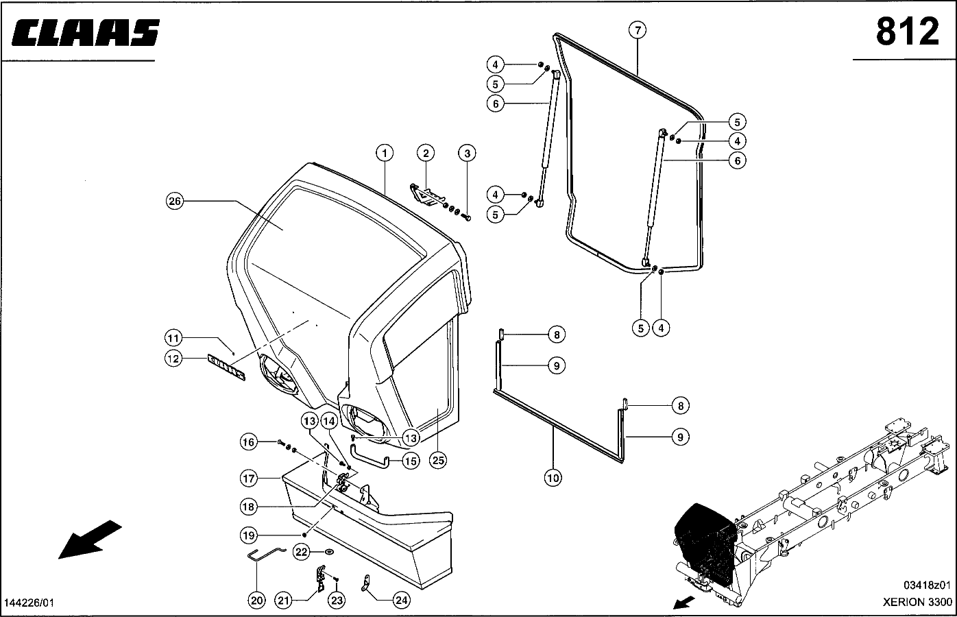 XERION - FRONTGRILL (U 100 / 200)