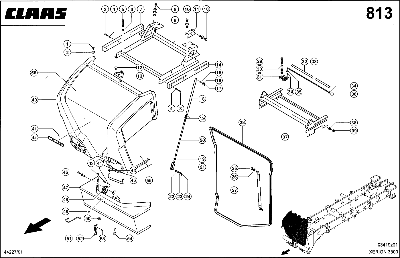 XERION - FRONTGRILL (U 300)