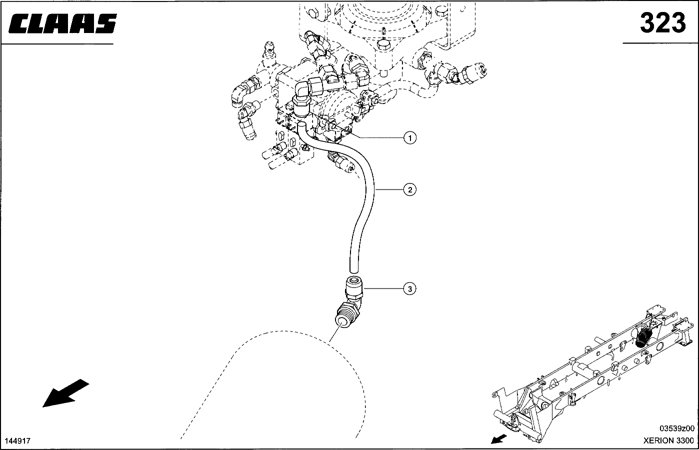 XERION - DRUCKLUFT ANH.-BREMSANLAGE, 1+2 KREISS.