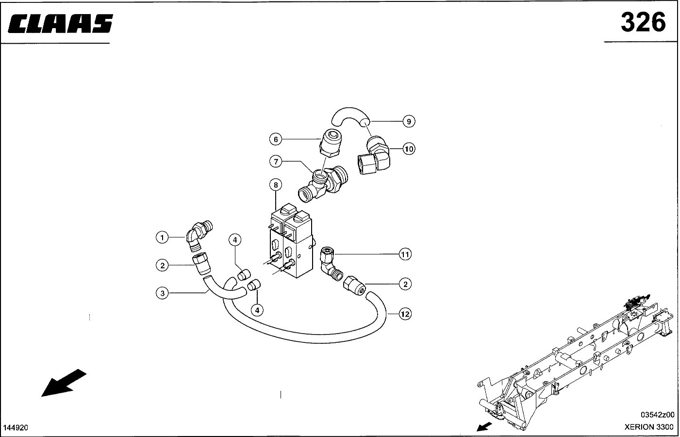 XERION - DRUCKLUFT ANH.-BREMSANLAGE, 1+2 KREISS.