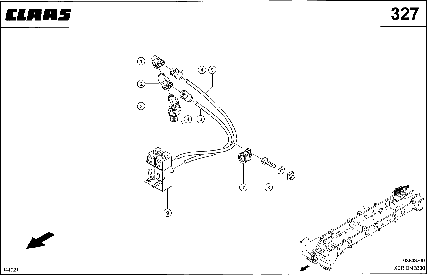 XERION - DRUCKLUFT ANH.-BREMSANLAGE, 1+2 KREISS.
