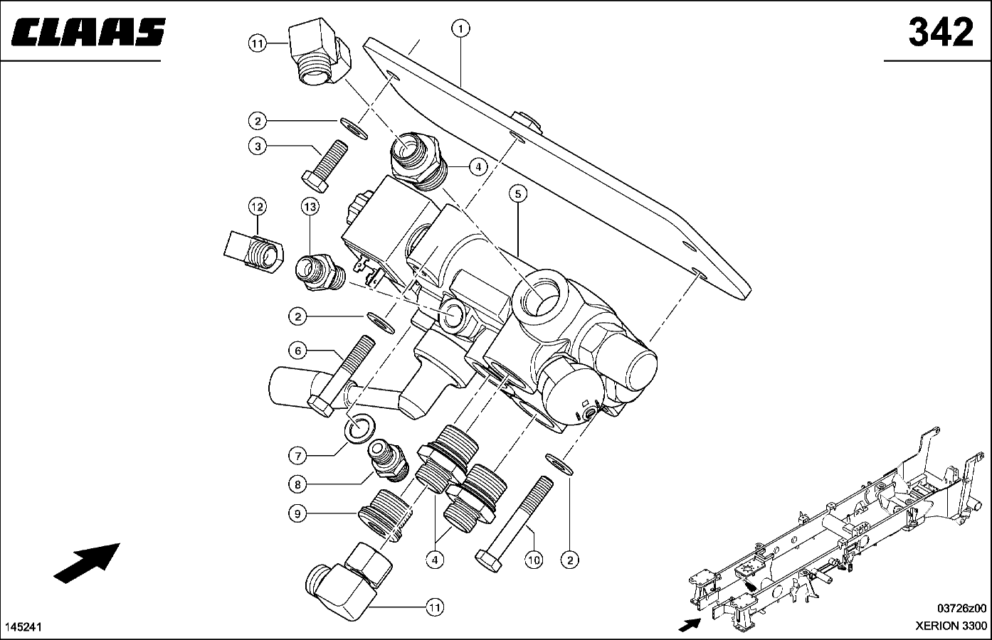 XERION - HYDRAULISCHE ANHAENGERBREMSE, ITALIEN