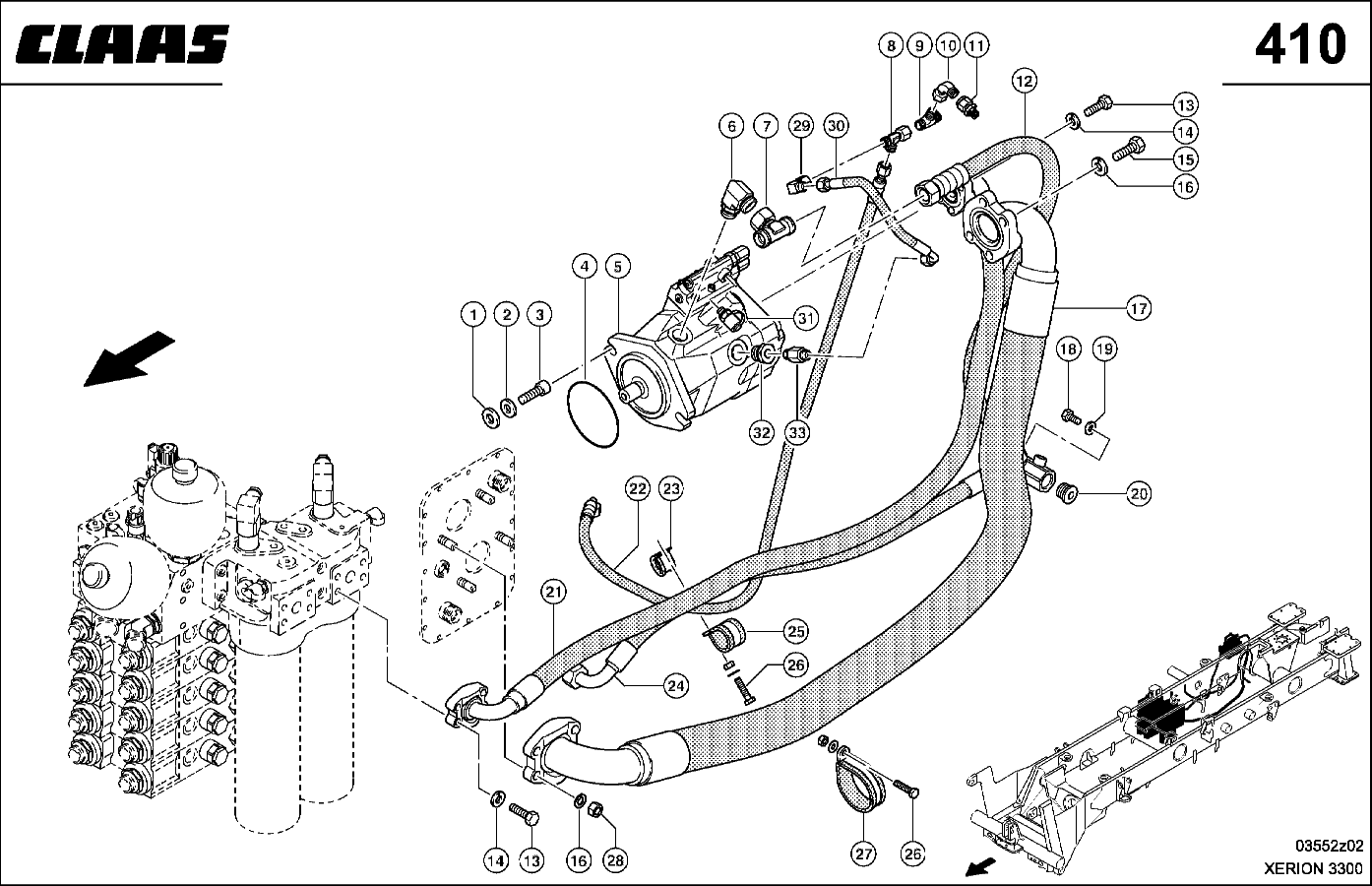XERION - LENKHYDRAULIK, PUMPE