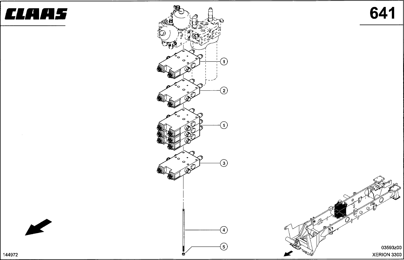 XERION - ARBEITSHYDRAULIK, VENTILBLOCK