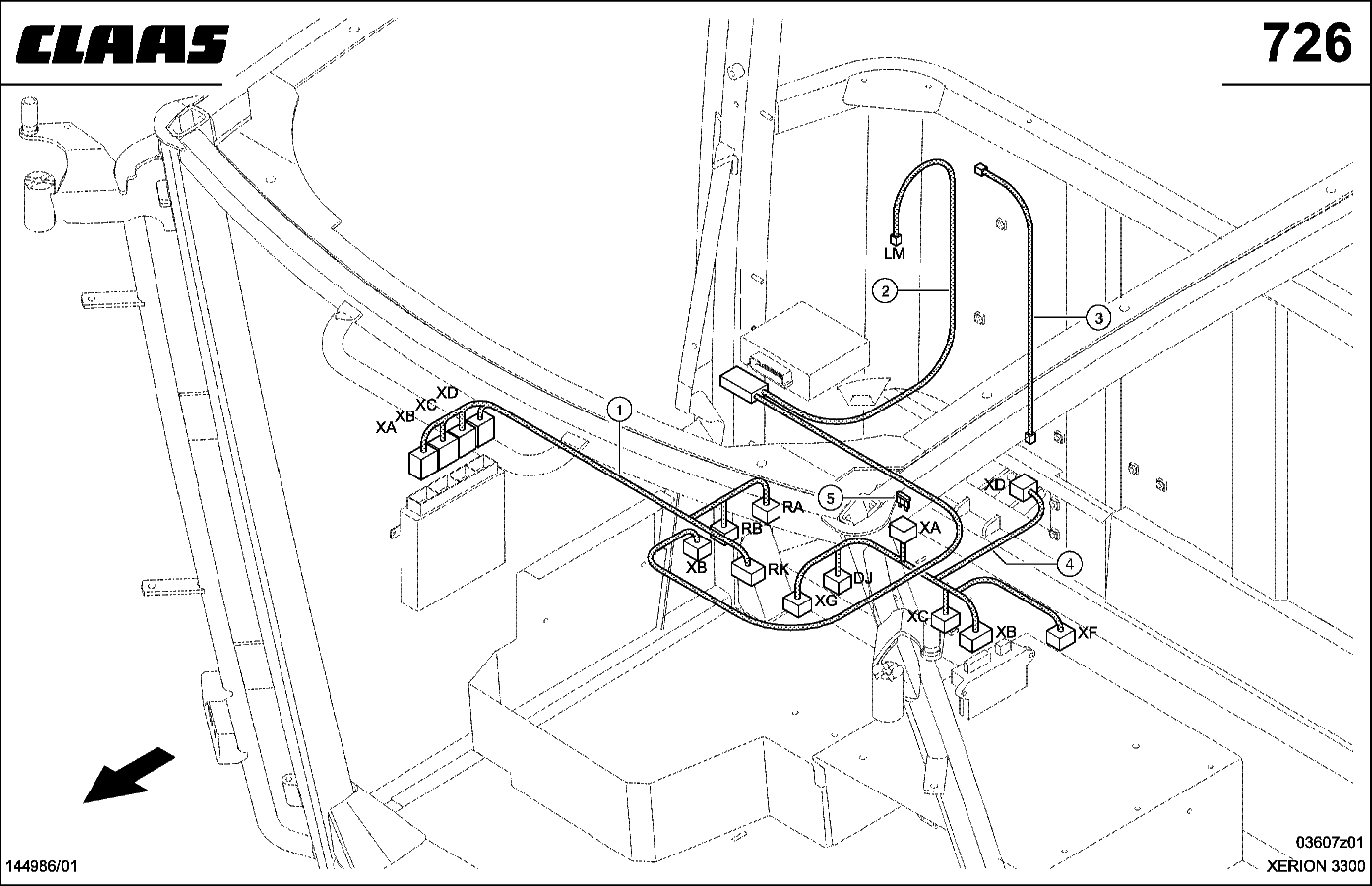 XERION - KABELSATZ, VDC / PHM