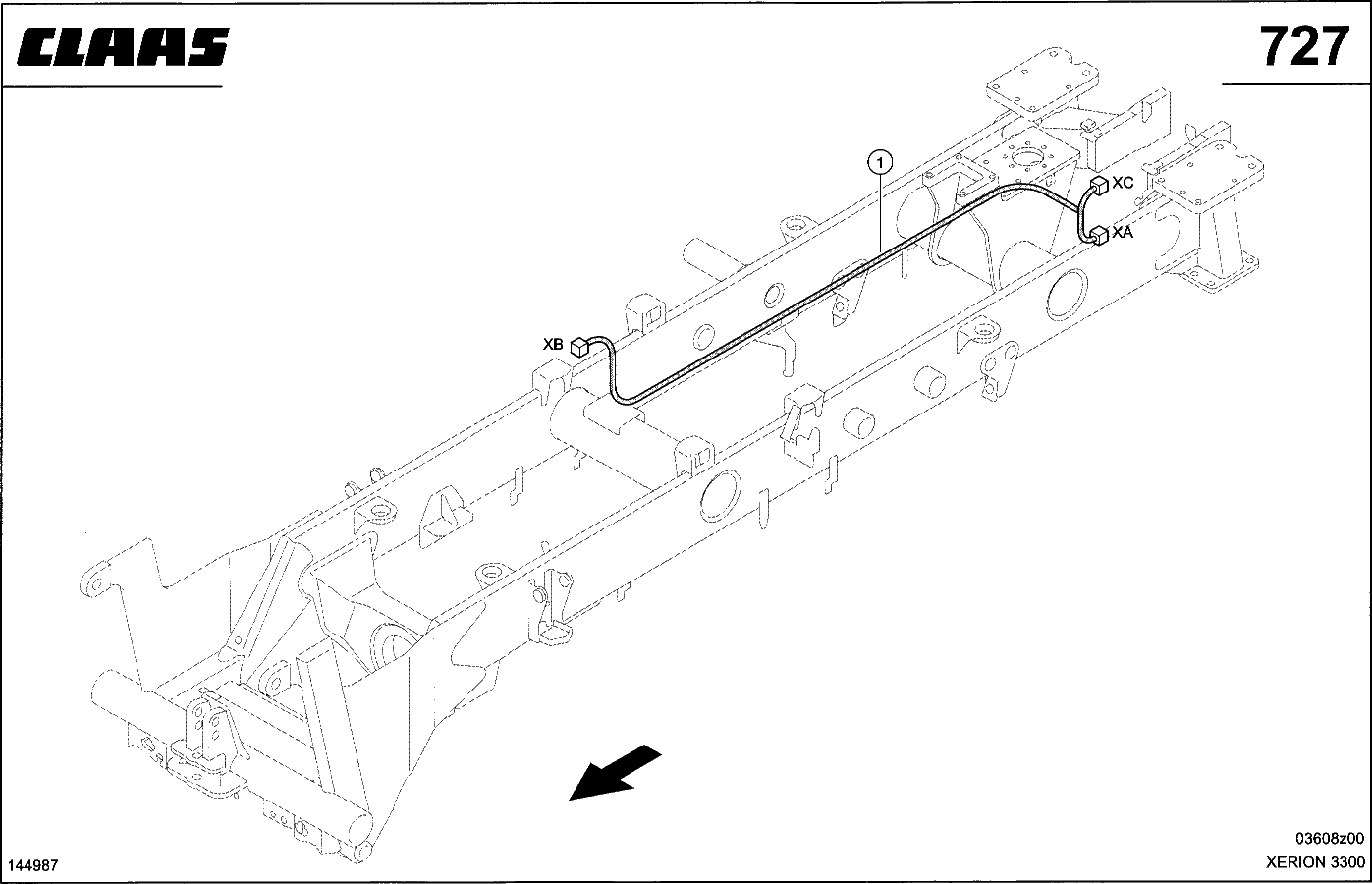 XERION - KABELSATZ, PUMPE