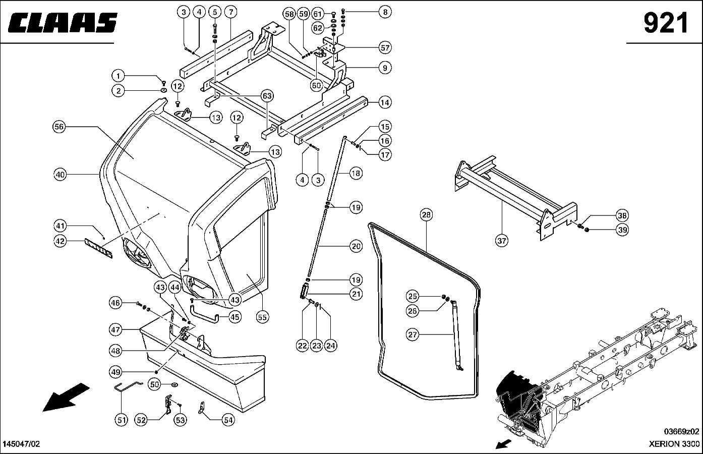 XERION - FRONTGRILL, U 300