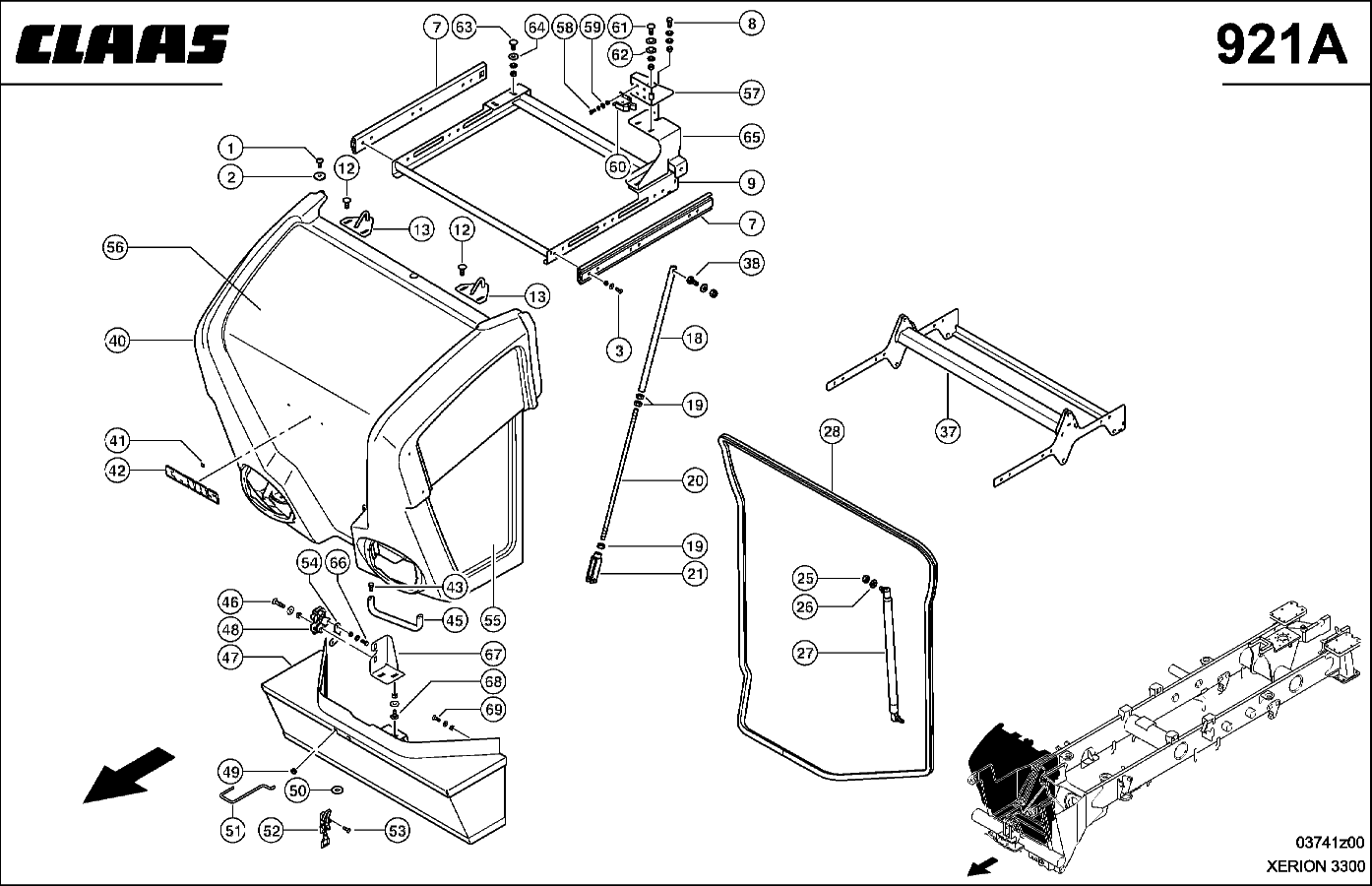 XERION - FRONTGRILL, U 300