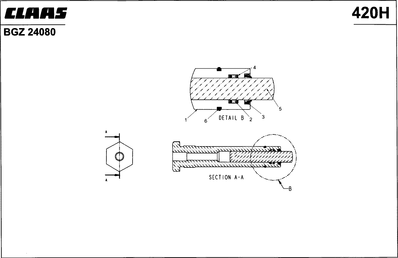 CHALLENGER - ZUIDBERG; HYDRAULIKZYL.,HAKENVERRIEGELUNG