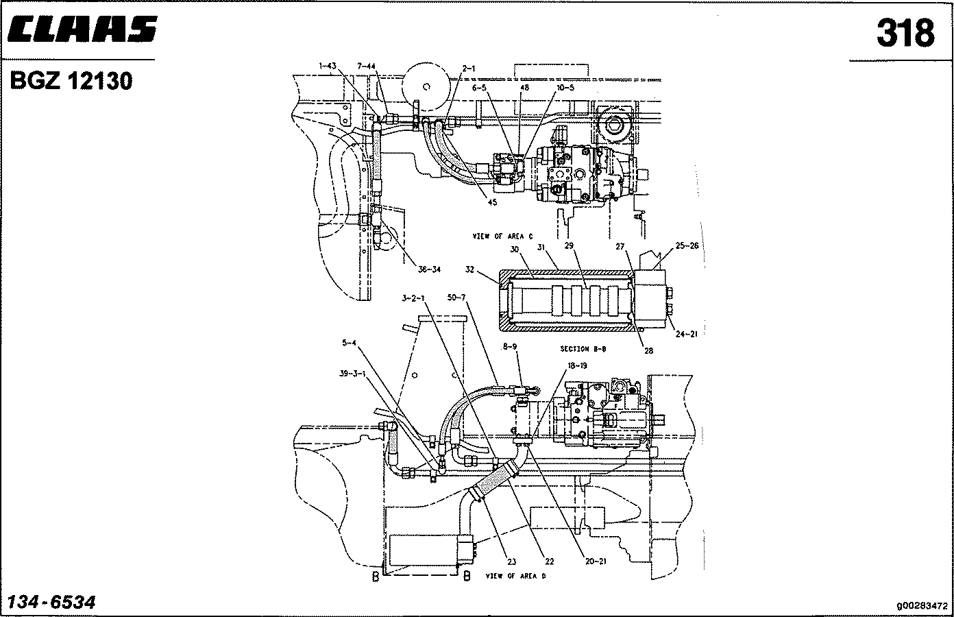 CHALLENGER - DIFFERENT.STEUERSYST.; HYDRAULIKLEITUNGEN