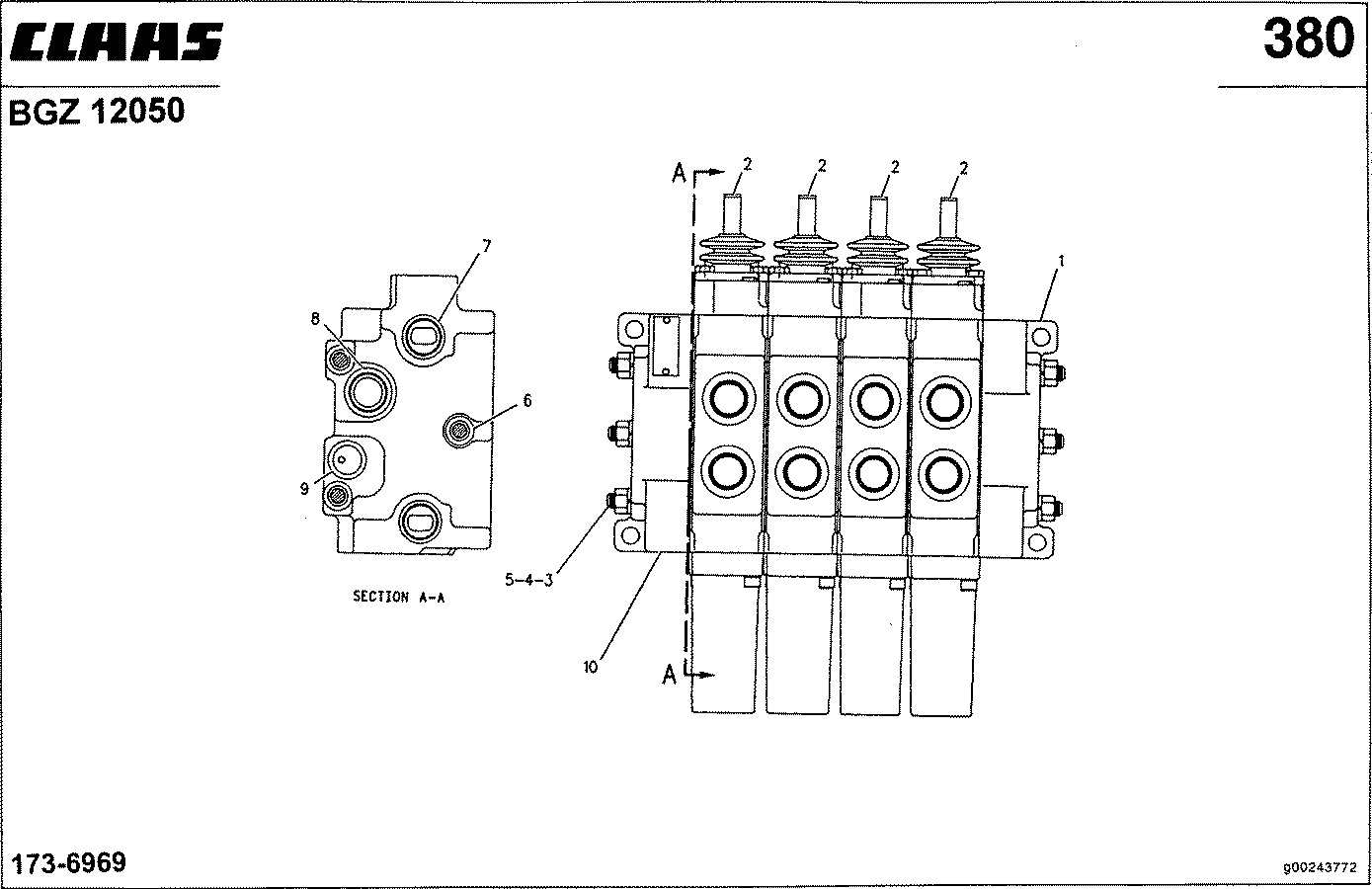 CHALLENGER - STEUERVENTILBLOCK OHNE ANHAENGEKUPPLUNG