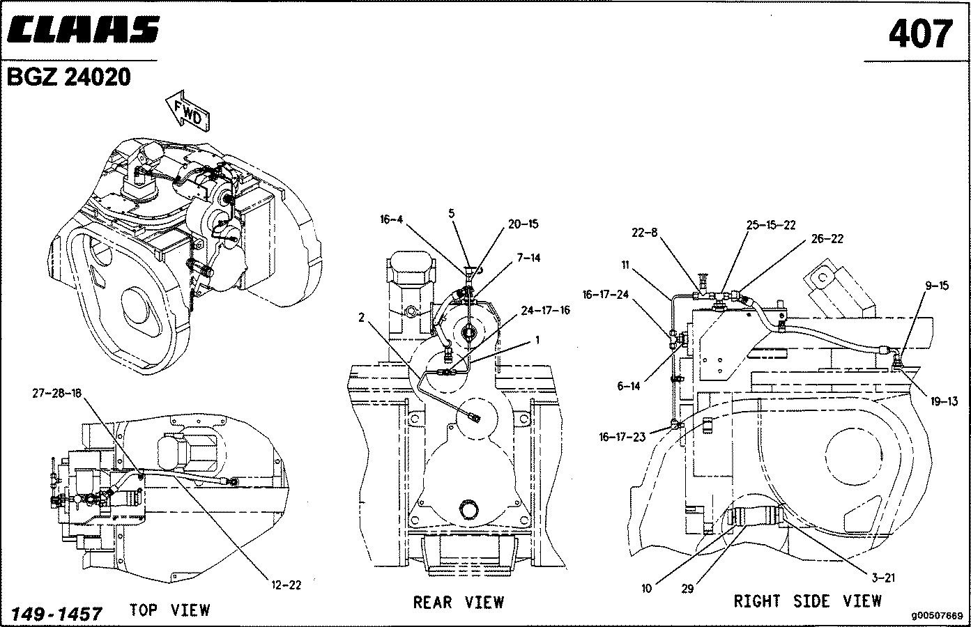 CHALLENGER - 3 PKT-ANHAENG.U.ZAPFWELLE; HYDR.LEITUNGEN