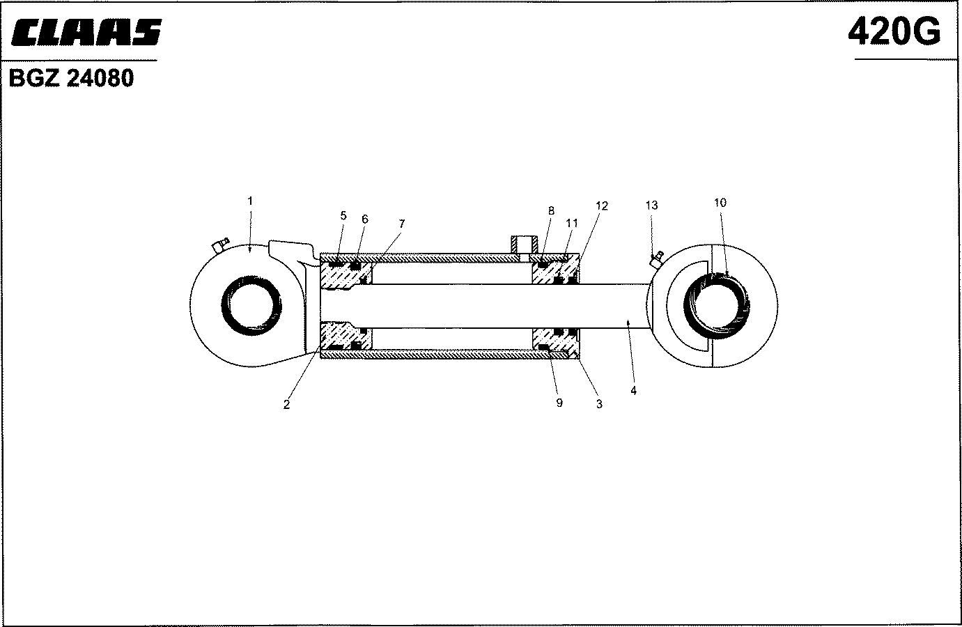 CHALLENGER - ZUIDBERG; HYDRAULIKZYLINDER, OBERLENKER