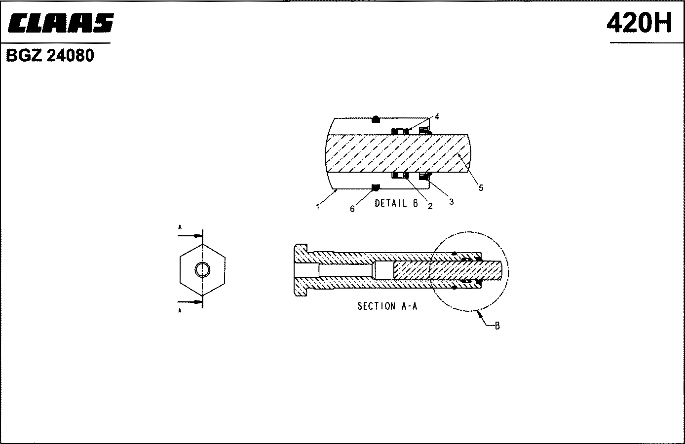 CHALLENGER - ZUIDBERG; HYDRAULIKZYL.,HAKENVERRIEGELUNG