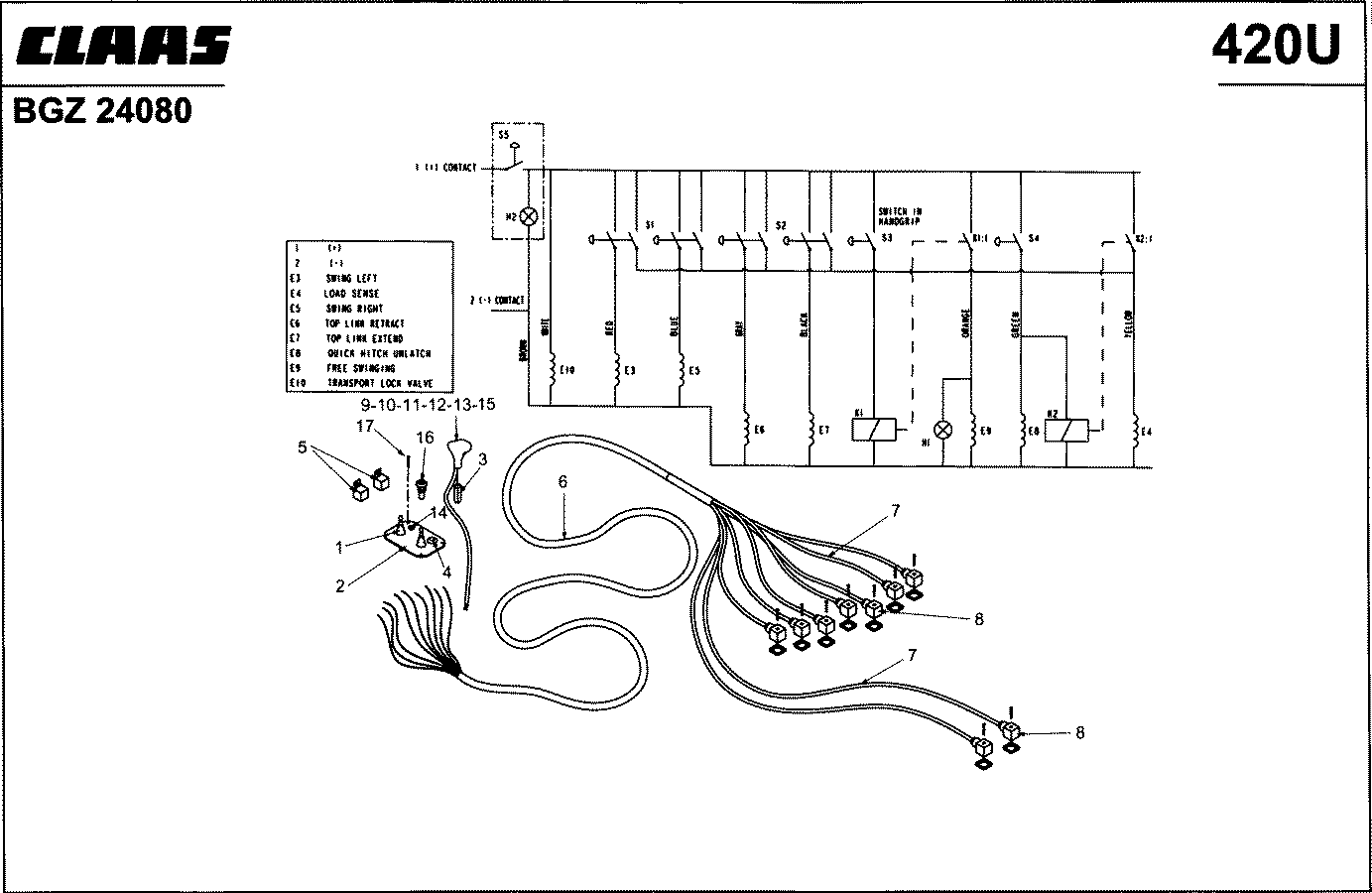 CHALLENGER - ZUIDBERG; HYDRAULIK, VENTILE