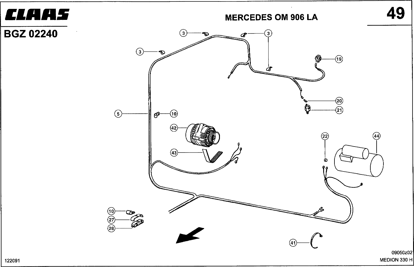 MEDION - MERCEDES OM 906 LA; ЭЛЕКТРИКА ДВИГАТЕЛЯ