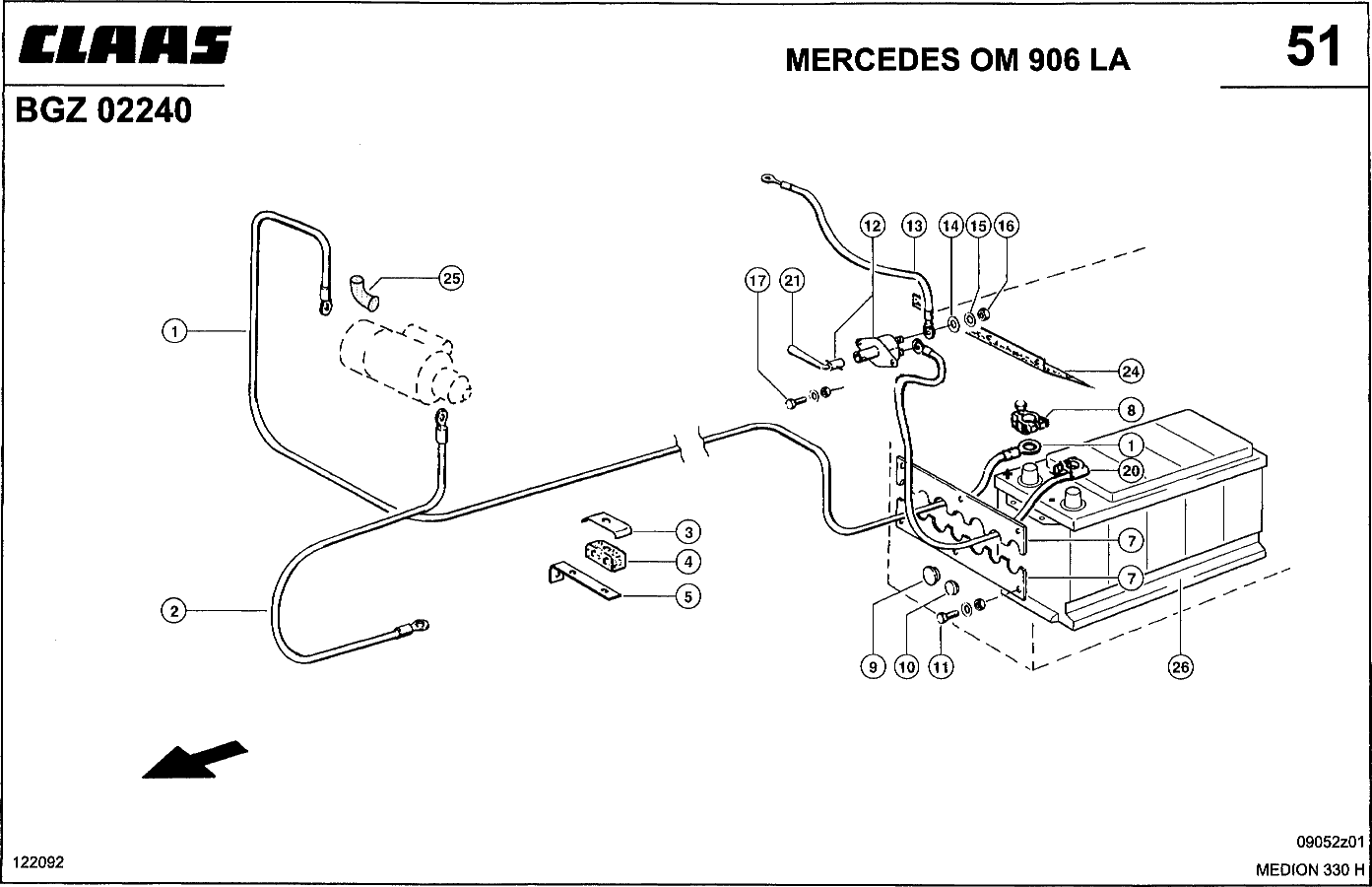 MEDION - MOTORELEKTRIK; MERC. OM 906 LA