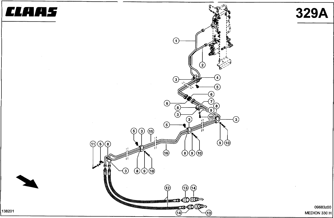 MEDION - HYDRAULIKLEITUNGEN; REVERSIERANTR.