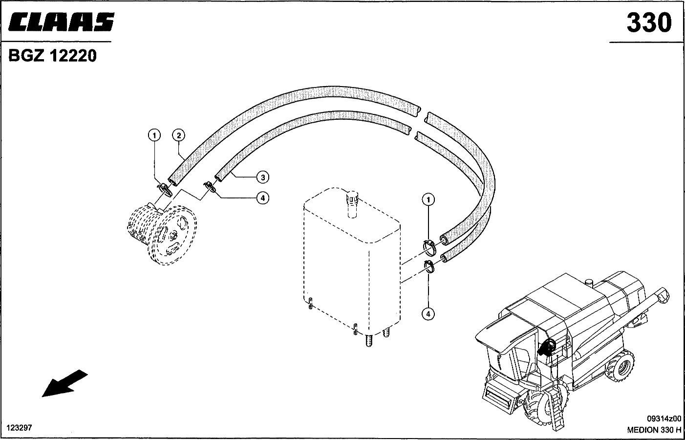 MEDION - HYDRAULIKLEITUNGEN HD, TANK-PUMPE