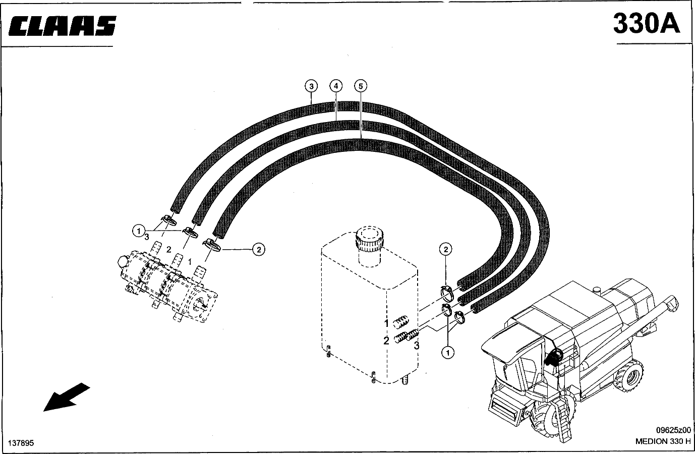 MEDION - HYDRAULIKLEITUNGEN HD, TANK-PUMPE