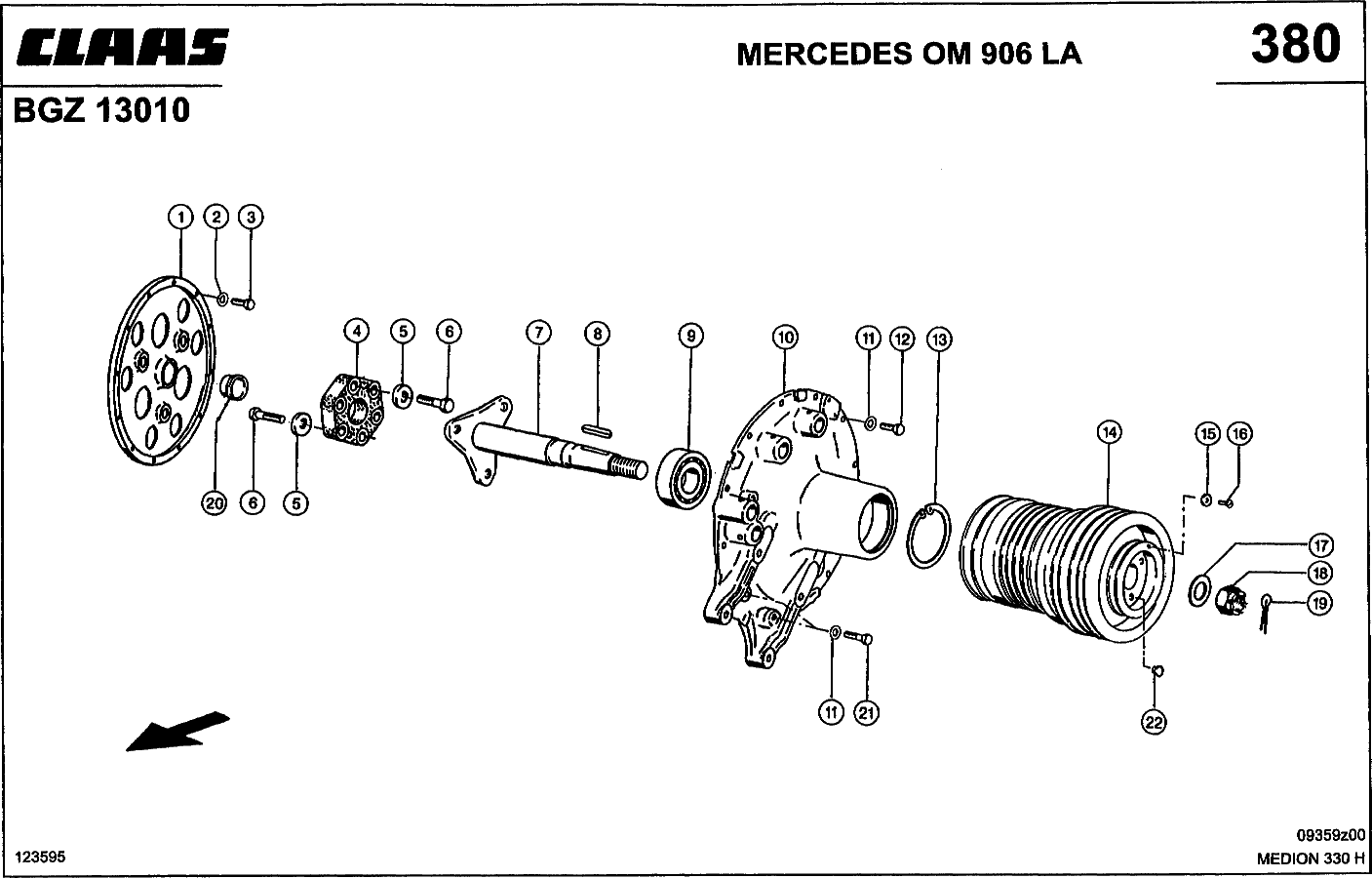MEDION - MERCEDES OM 906 LA; ОТБОР МОЩНОСТИ