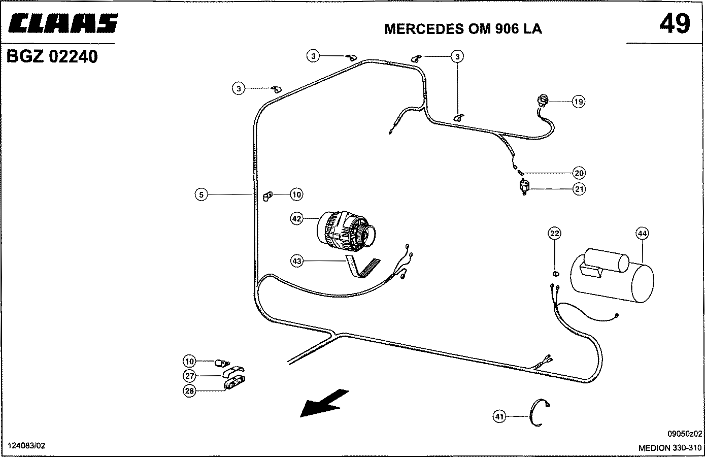 MEDION - MERCEDES OM 906 LA; ЭЛЕКТРИКА ДВИГАТЕЛЯ