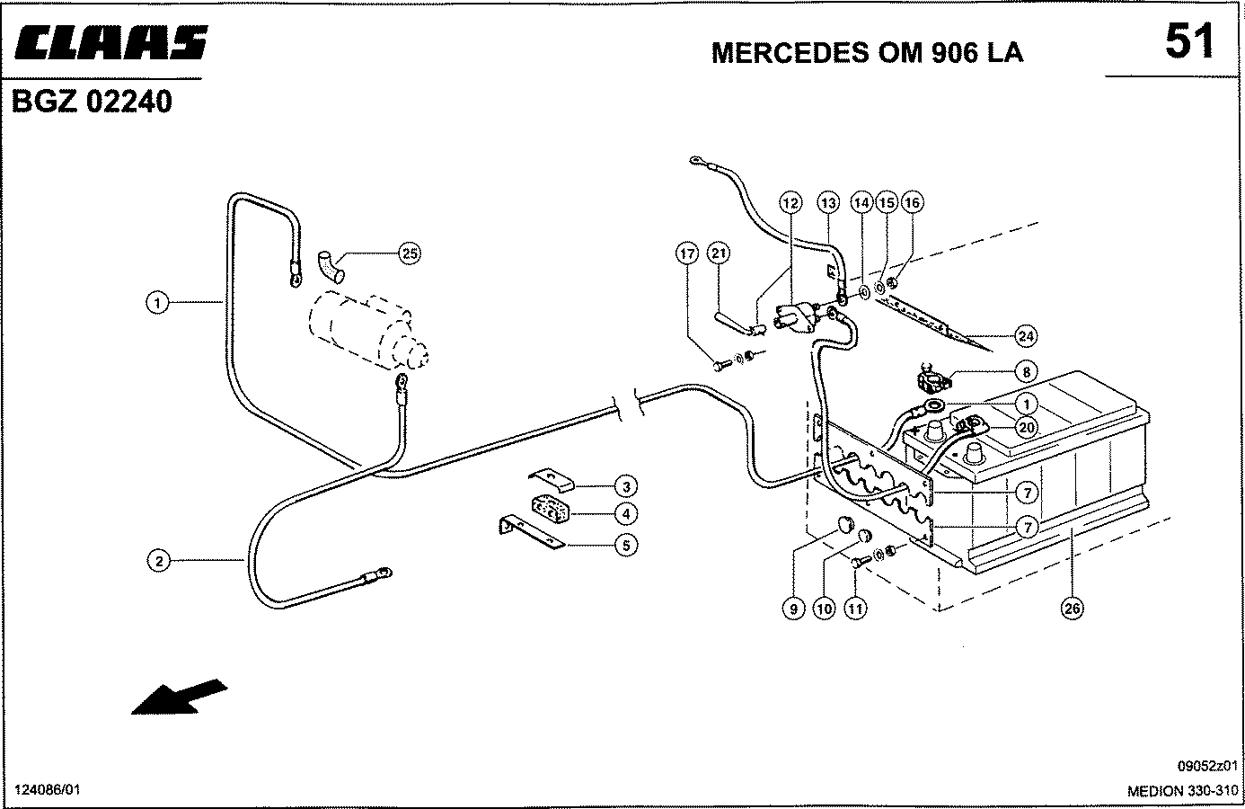 MEDION - MOTORELEKTRIK; MERC. OM 906 LA, PERKINS