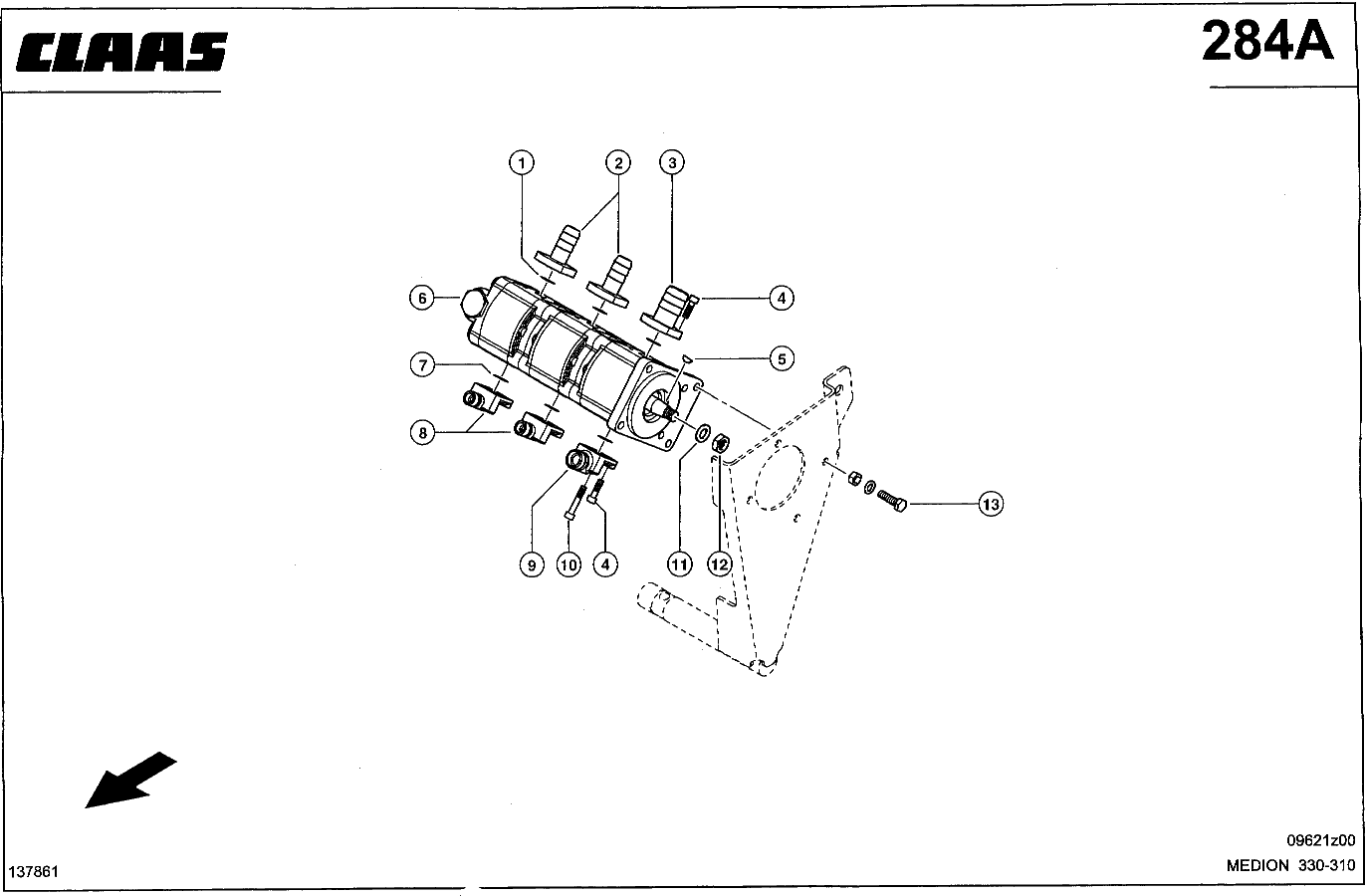 MEDION - 3 - FACH - HYDRAULIKPUMPE