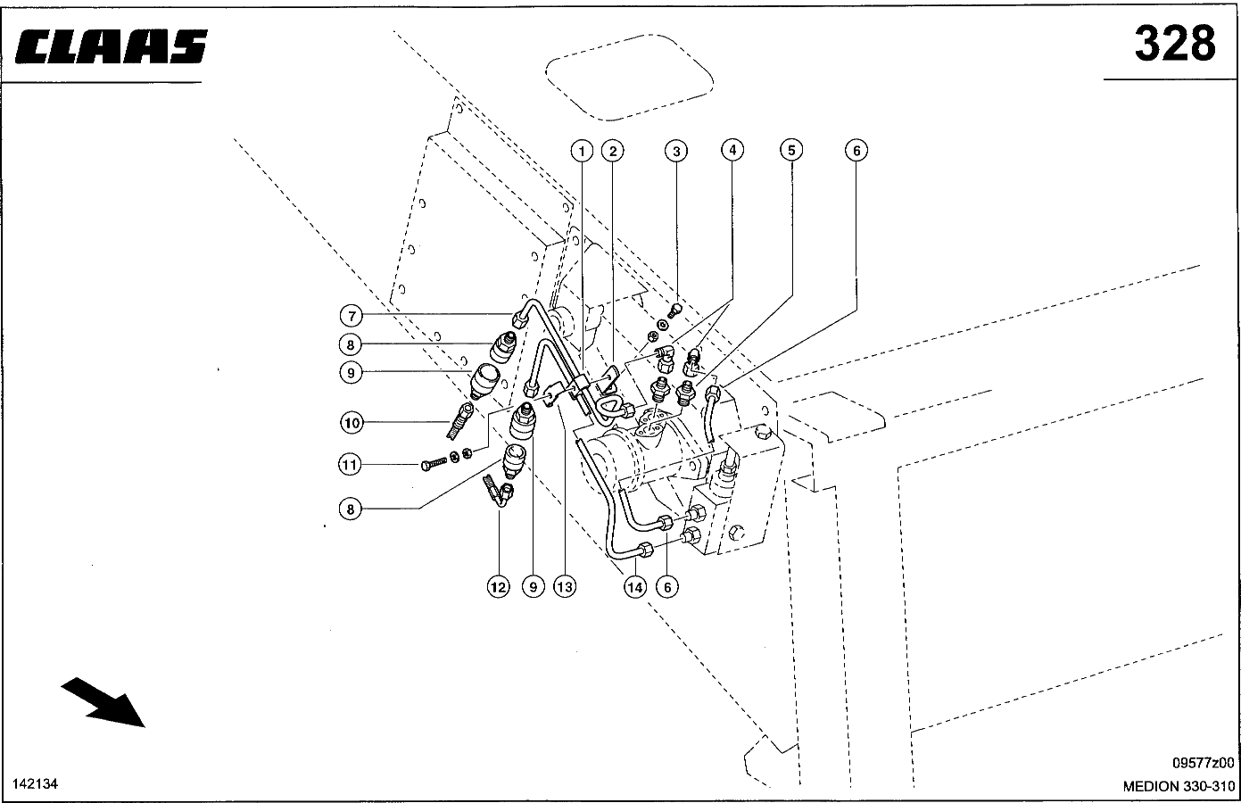 MEDION - HYDRAULIKLEITUNGEN HD, REVERSIERANTRIEB