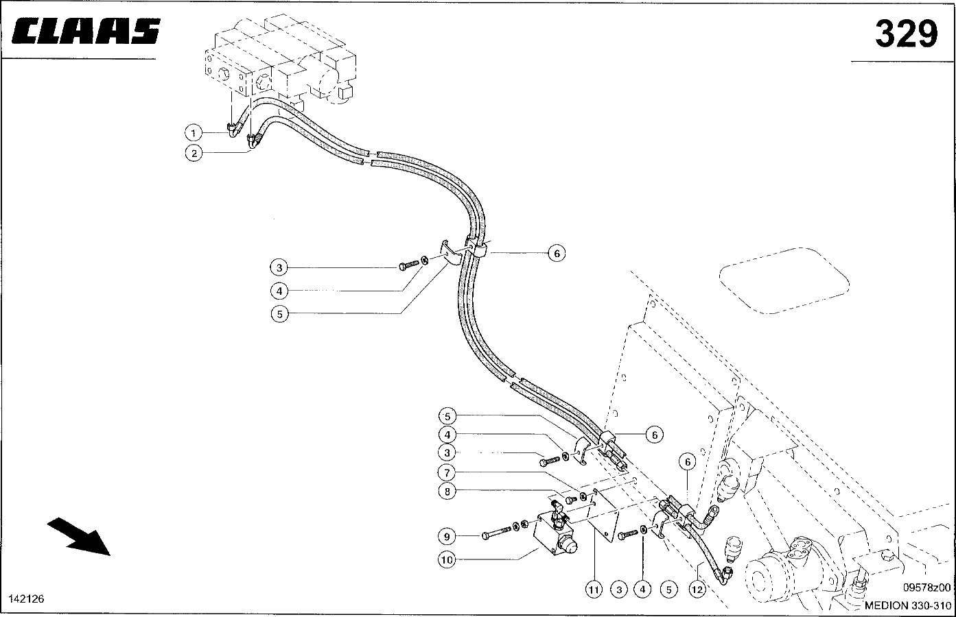 MEDION - HYDRAULIKLEITUNGEN HD, REVERSIERANTRIEB
