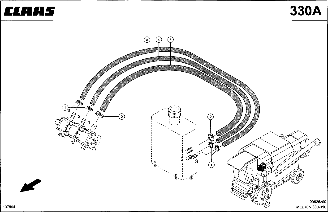 MEDION - HYDRAULIKLEITUNGEN HD, TANK-PUMPE