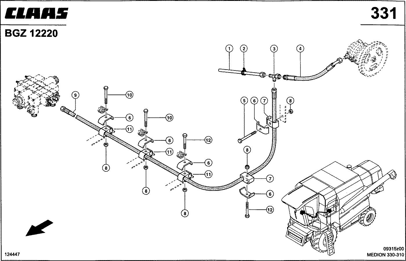 MEDION - HYDRAULIKLEITUNGEN HD, PUMPE-VENTILBLOCK