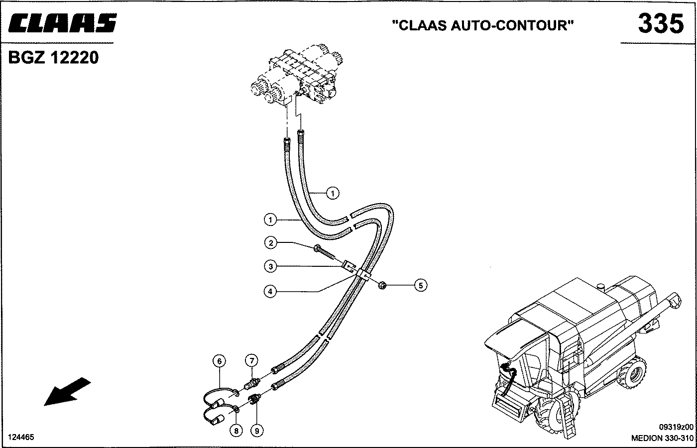 MEDION - HYDRAULIKLEITUNGEN HD, CLAAS-AUTOCONTOUR