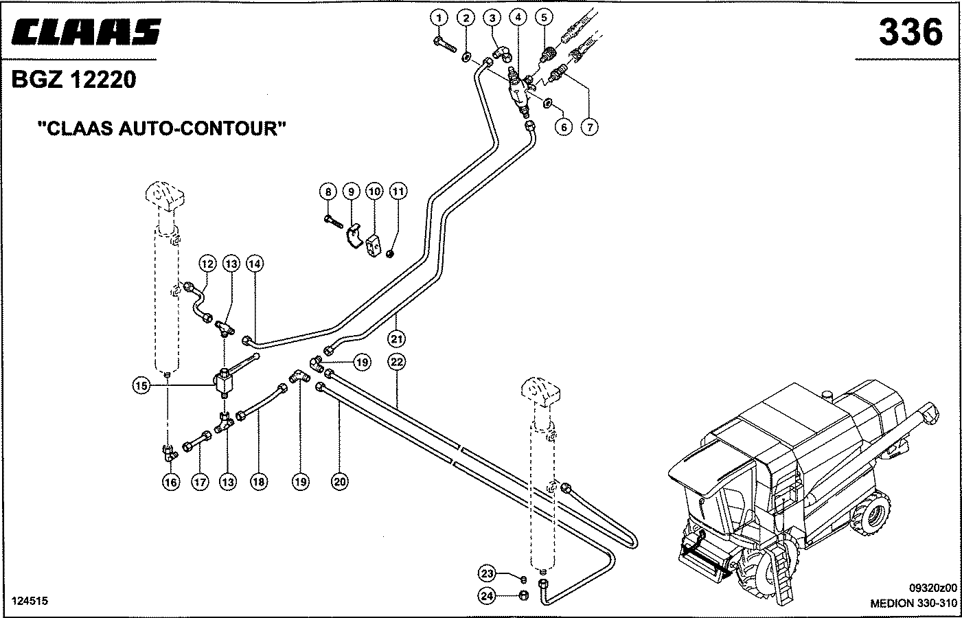 MEDION - HYDRAULIKLEITUNGEN HD, CLAAS-AUTOCONTOUR
