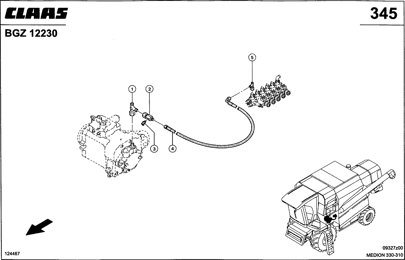 MEDION - HYDRAULIKLEITUNGEN ND, PUMPE-VENTILBLOCK